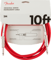 Cable Fender Original Series 10Ft Rojo 0990510010 - The Music Site