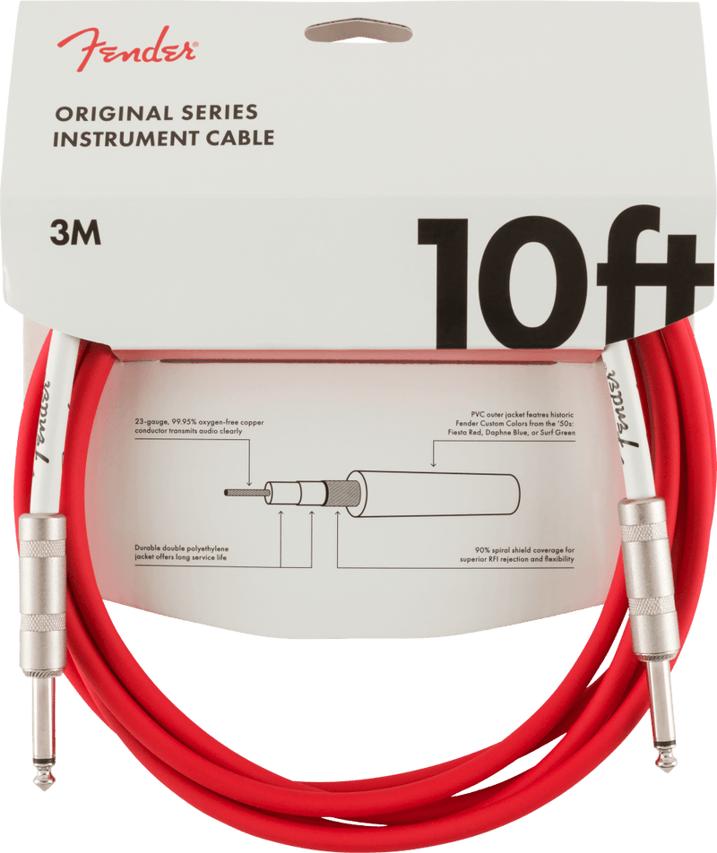Cable Fender Original Series 10Ft Rojo 0990510010 - The Music Site