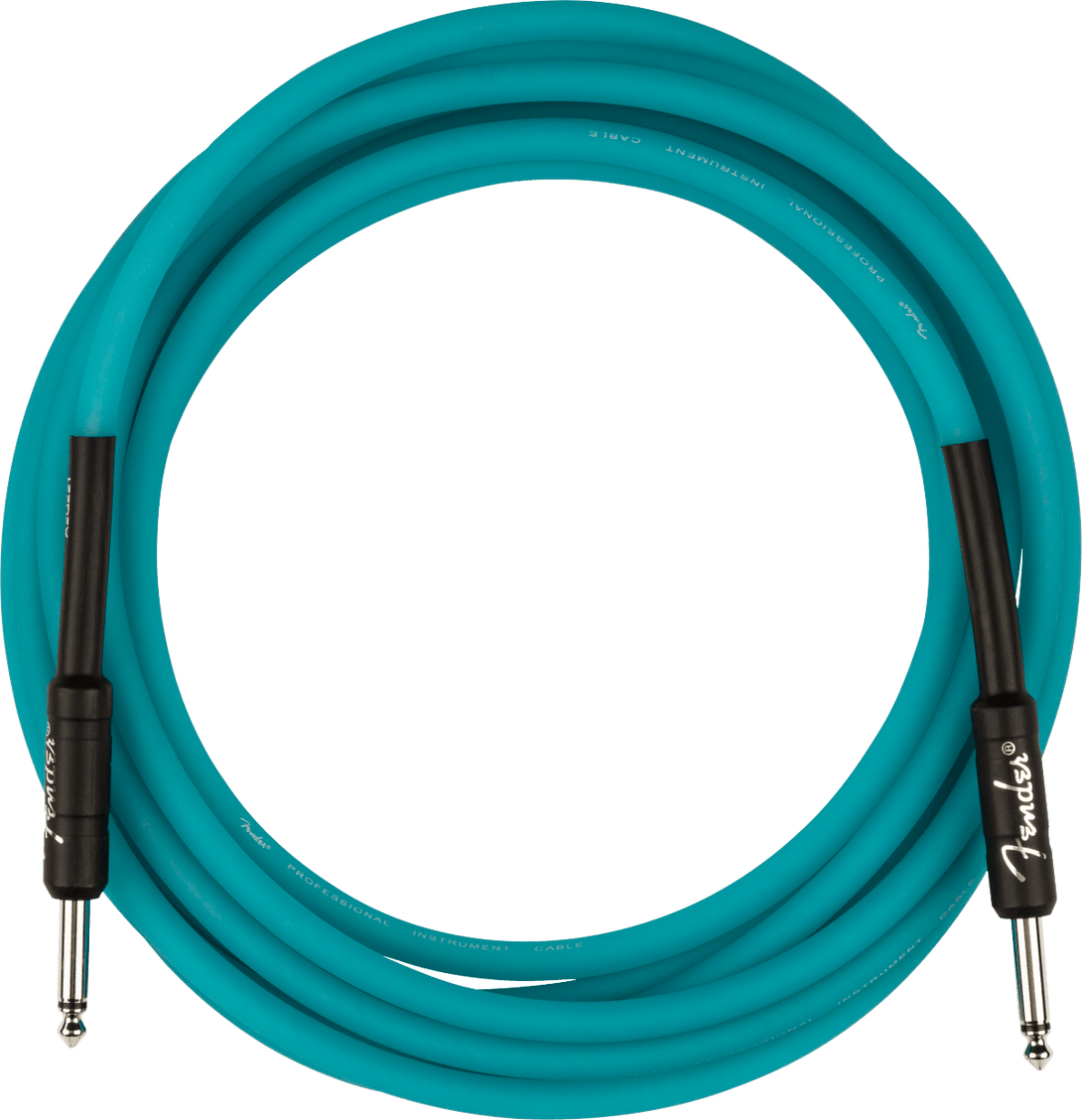 Cable Fender Pro 18.6 Glow In Dark Blue 0990818108 - The Music Site