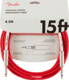 Cable Fender Rojo 15Ft 4.5M 0990515010 - The Music Site