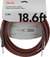 Cable Fender Twed 18.6Ft 5.5M Vinotinto 0990820067 - The Music Site