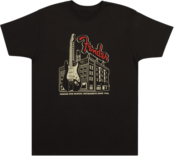Camiseta Fender Amp Building (L) - The Music Site