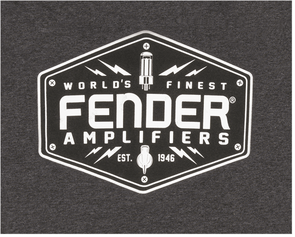 Camiseta Fender Bolt Down T-Shirt, Charcoal 9113019506 L - The Music Site