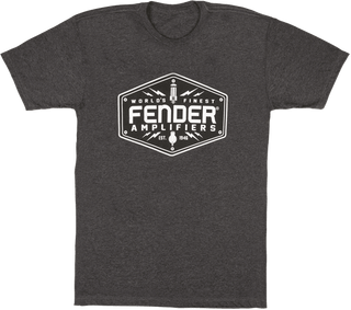 Camiseta Fender Bolt Down T-Shirt, Charcoal 9113019506 M - The Music Site