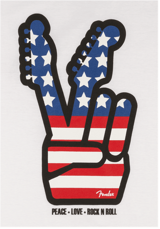 Camiseta Fender Peace Sing M 9137419406 - The Music Site