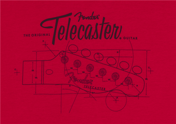 Camiseta Fender Tele® Blueprint (L) - The Music Site