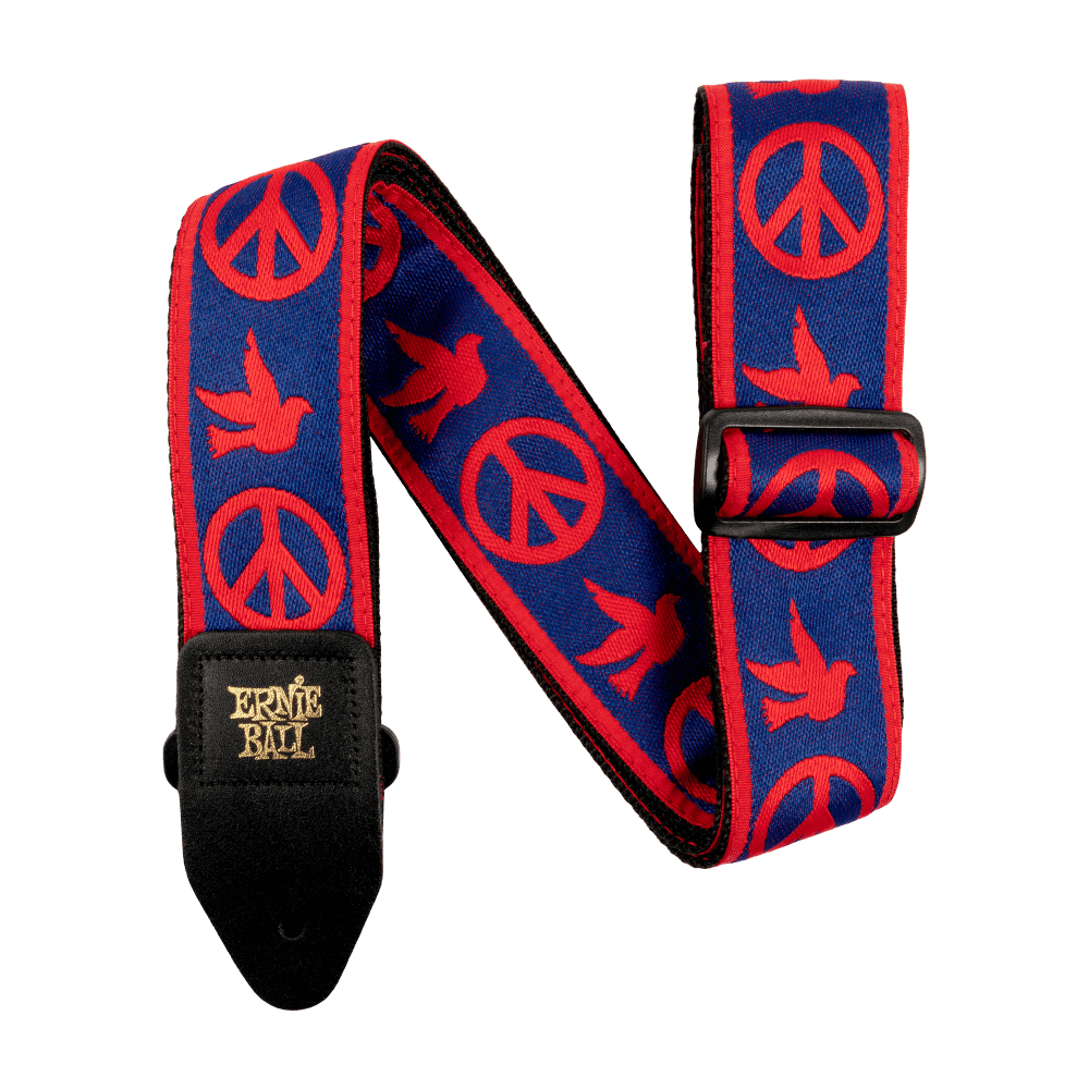 Correa Ernie Ball Guit Elec P04698 Roja Y Azul - The Music Site