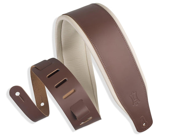 Correa Levys Para Guitarra/Bajo M26Pd-Brn_Crm - The Music Site