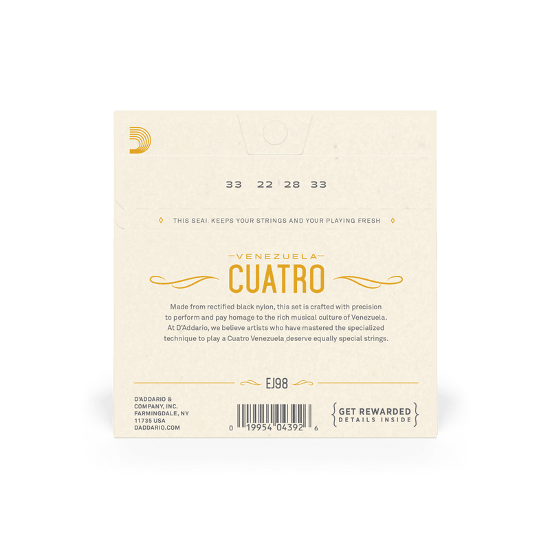 Encordado D Addario Cuatro Ej98 - The Music Site