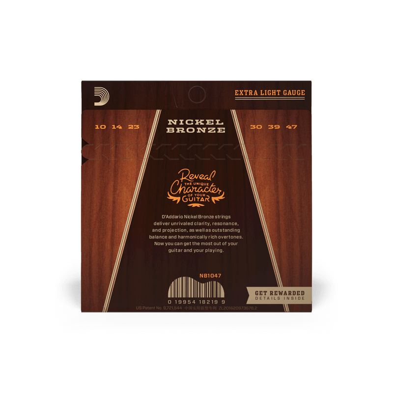 Encordado D Addario Guitarra Acustica Nb 10-47 - The Music Site