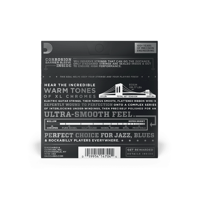 Encordado D Addario Guitarra Electrica Ecg24 11 50 Cuerdas Lisas - The Music Site