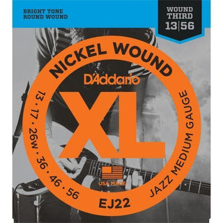Encordado D Addario Guitarra Electrica Ej22 13 56 - The Music Site