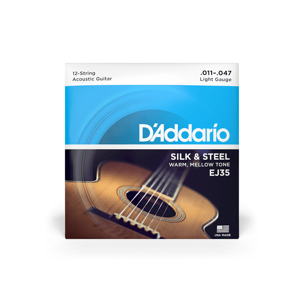 Encordado D Addario Guitarra Folk Ej35 12 Cuerdas - The Music Site