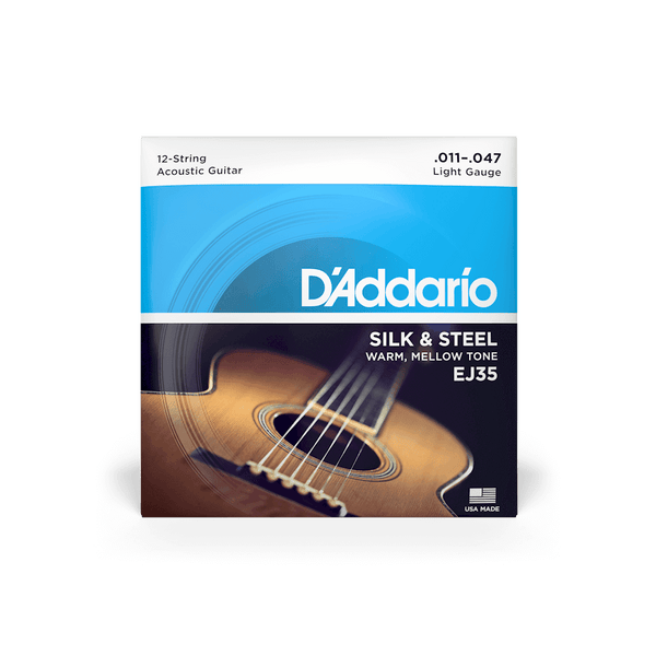 Encordado D Addario Guitarra Folk Ej35 12 Cuerdas - The Music Site