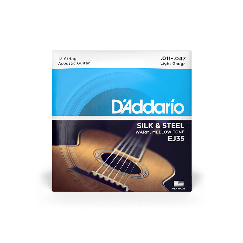 Encordado D Addario Guitarra Folk Ej35 12 Cuerdas - The Music Site