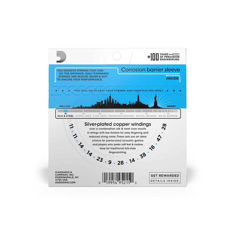 Encordado D Addario Guitarra Folk Ej35 12 Cuerdas - The Music Site