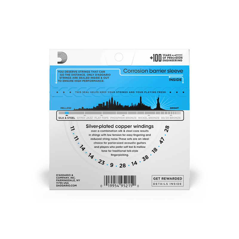 Encordado D Addario Guitarra Folk Ej35 12 Cuerdas - The Music Site