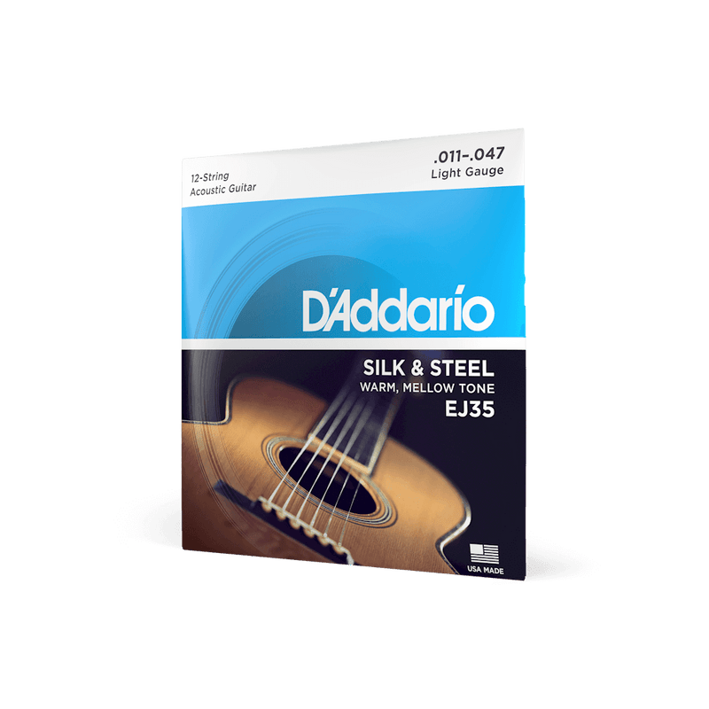 Encordado D Addario Guitarra Folk Ej35 12 Cuerdas - The Music Site