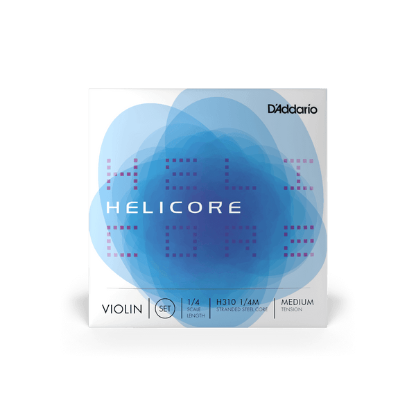 Encordado D Addario Helicore Violin 1/4 H310 Med - The Music Site