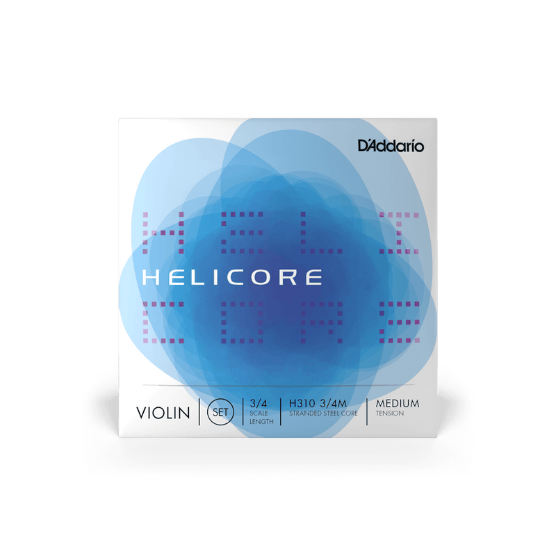 Encordado D Addario Helicore Violin 3/4 H310 Med - The Music Site