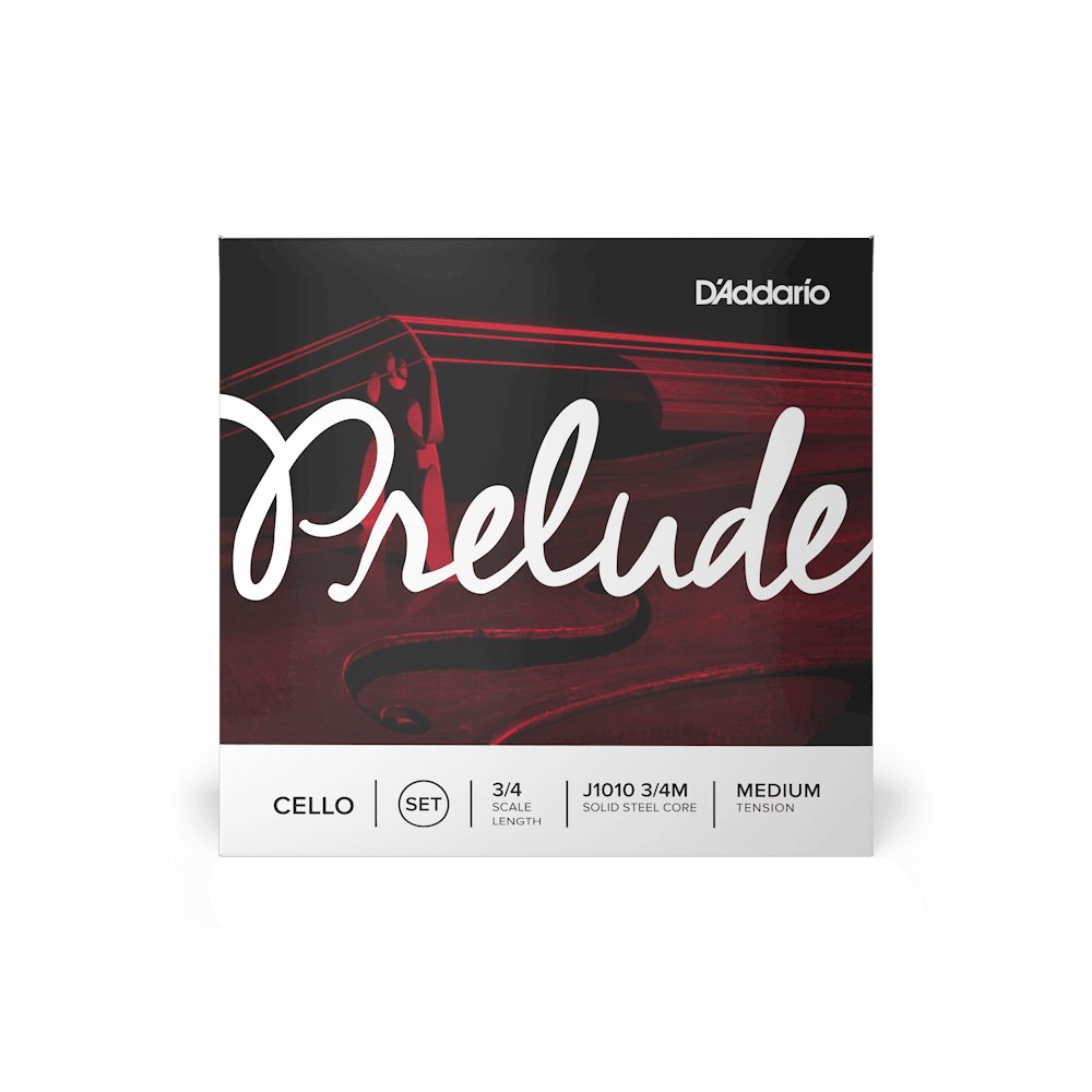 Encordado D Addario Prelude Cello 3/4 J1010 Med - The Music Site