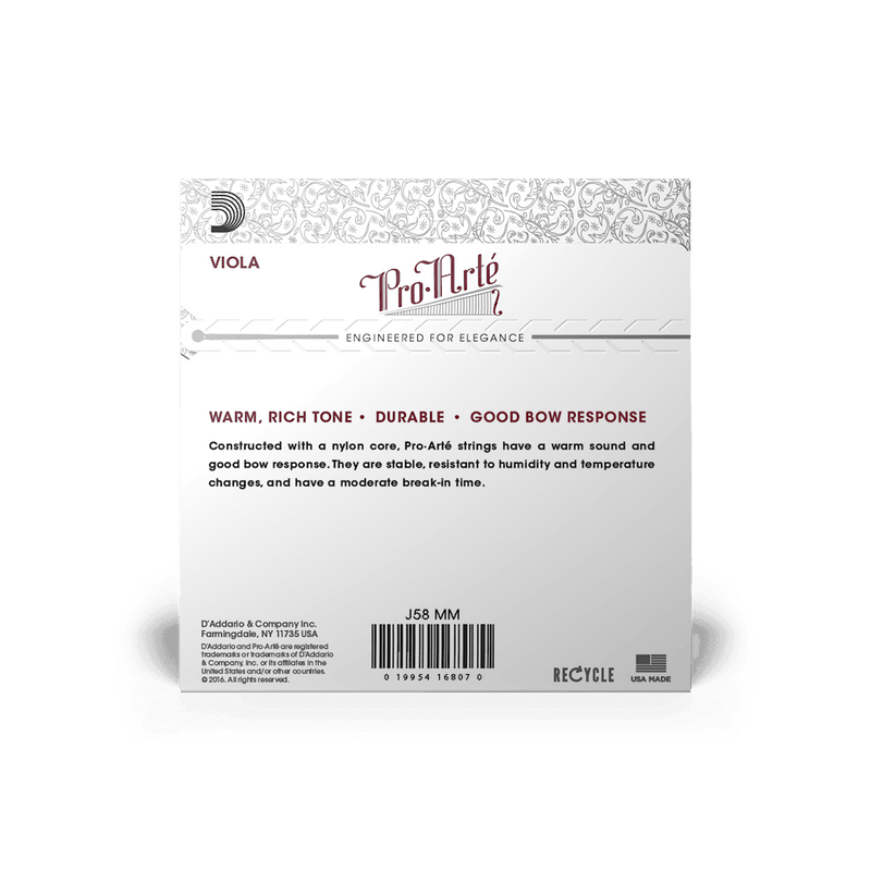 Encordado D Addario Proarte Viola J58 Mm - The Music Site