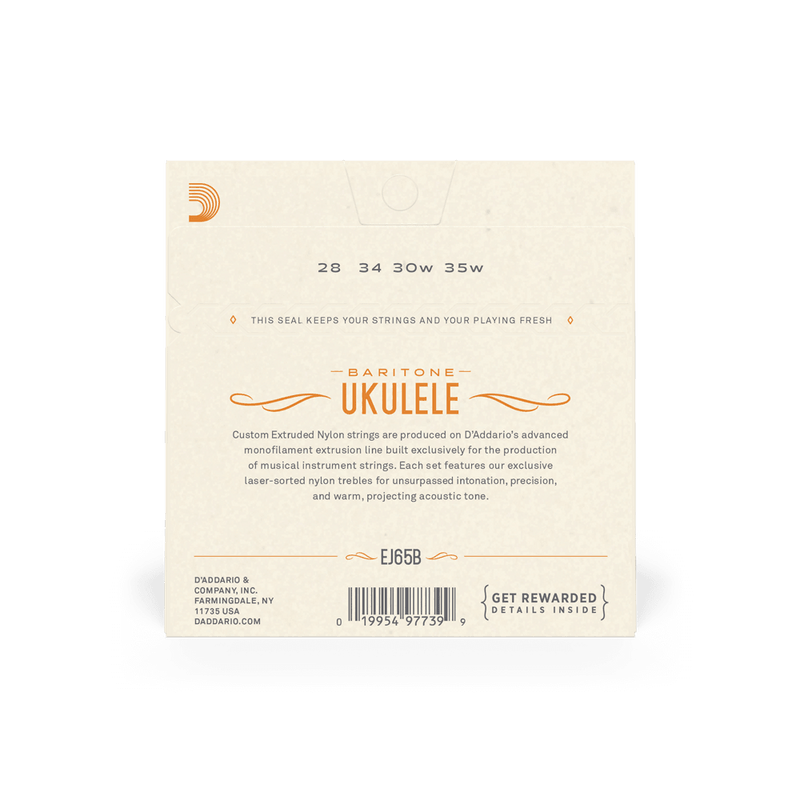 Encordado D Addario Ukulele Ej65B Baritono - The Music Site