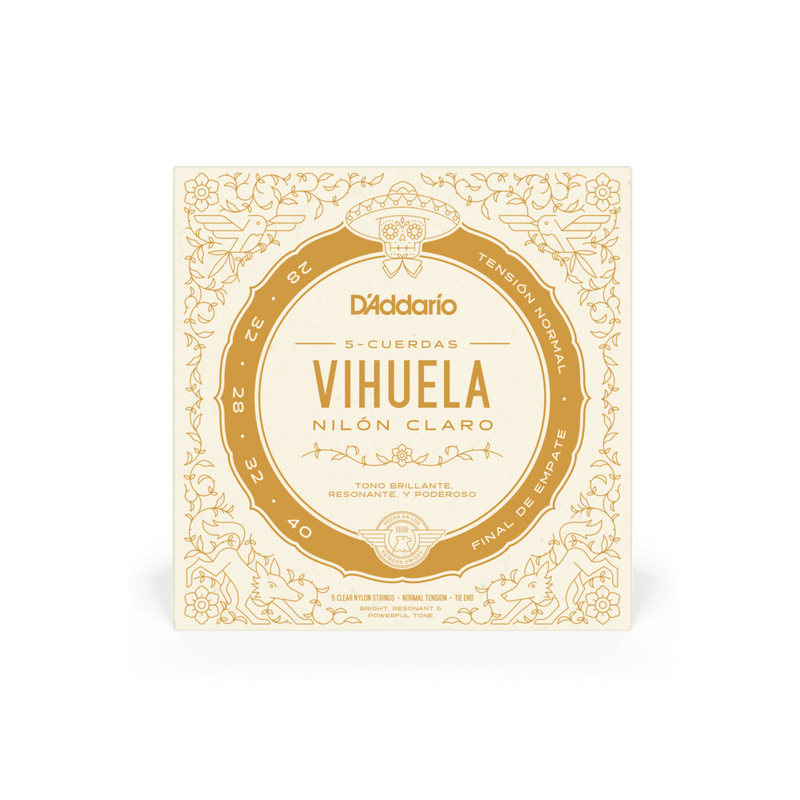 Encordado D Addario Vihuela Mv10N - The Music Site