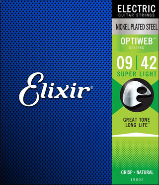 Encordado Elixir Optiweb Guitarra Electrica 19002 09 42 - The Music Site