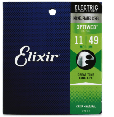 Encordado Elixir Optiweb Guitarra Electrica 19102 11 49 Medium - The Music Site