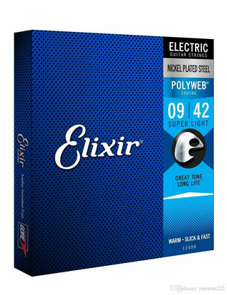 Encordado Elixir Polyweb Guitarra Electrica 12000 09 42 - The Music Site