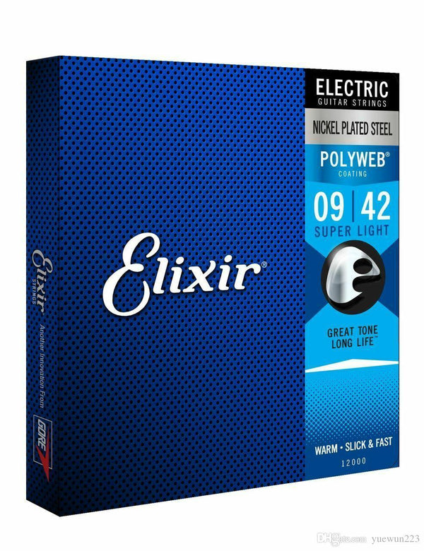 Encordado Elixir Polyweb Guitarra Electrica 12000 09 42 - The Music Site