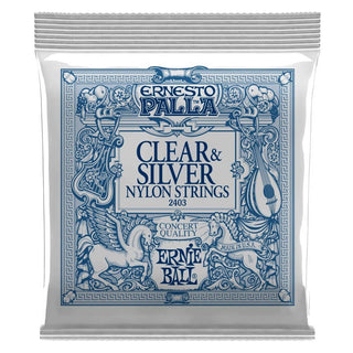 Encordado Ernie Ball Guitarra Acustica 2403 Clr/Slv cuerdas nylon - The Music Site