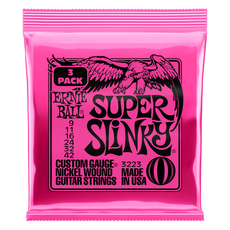 Encordado Ernie Ball Guitarra Eléctrica P03223 X3 - The Music Site
