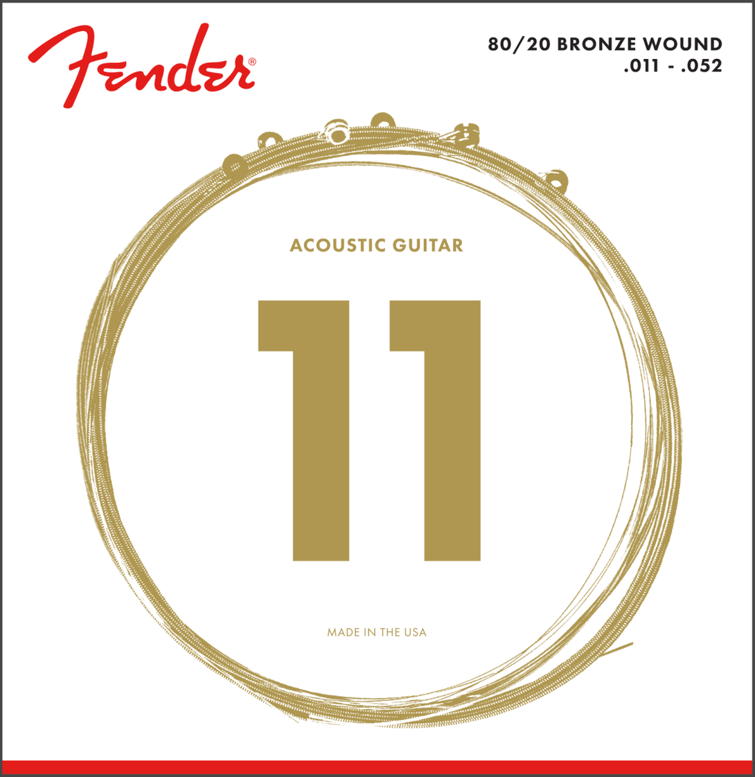 Encordado Fender Guitarra Acustica 80/20 70Cl 11 52 Bronze - The Music Site