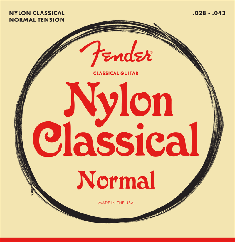 Encordado Fender Guitarra Acustica Nylon 100 Clear/Silver - The Music Site