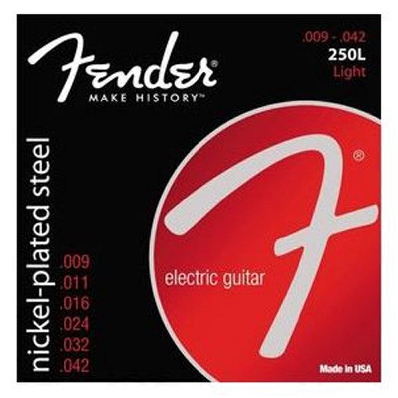 Encordado Fender Guitarra Electrica 250L Nickel-Plated Steel 9 42 - The Music Site