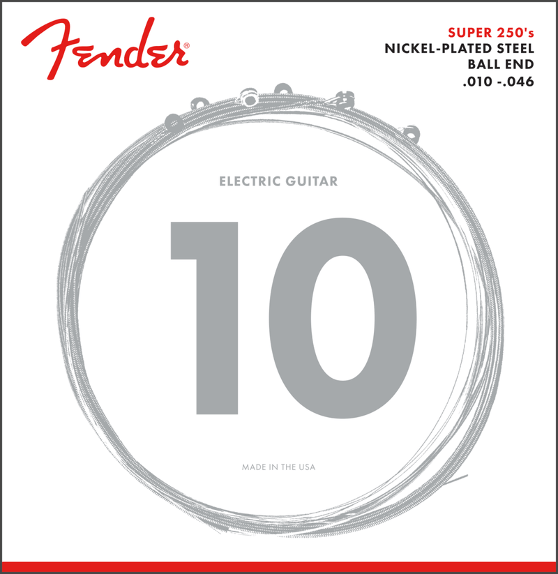 Encordado Fender Guitarra Electrica 250R Gauges 10 46 0730250406 - The Music Site
