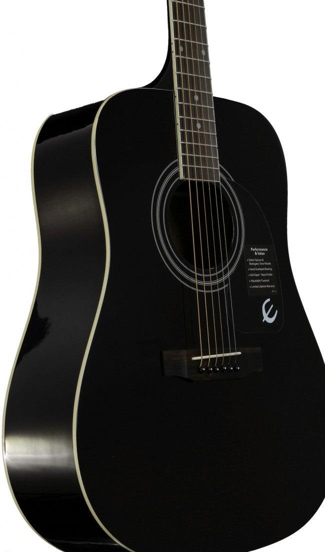 Guitarra Acústica Epiphone Ea10Ebch1 Dr-100 Ebony - The Music Site
