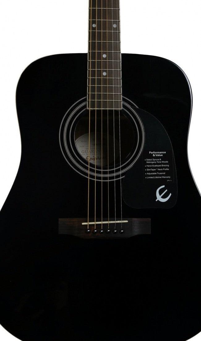 Guitarra Acústica Epiphone Ea10Ebch1 Dr-100 Ebony - The Music Site