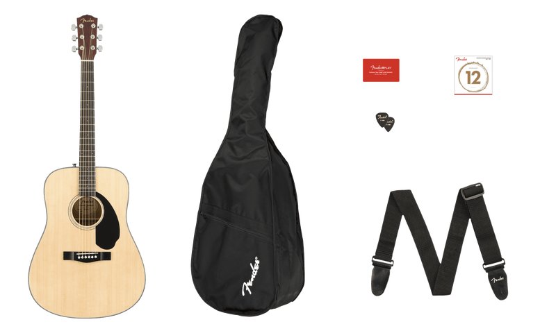 Guitarra Acustica Fender Cd-60S Dread Nat Wn 0970110421 - The Music Site