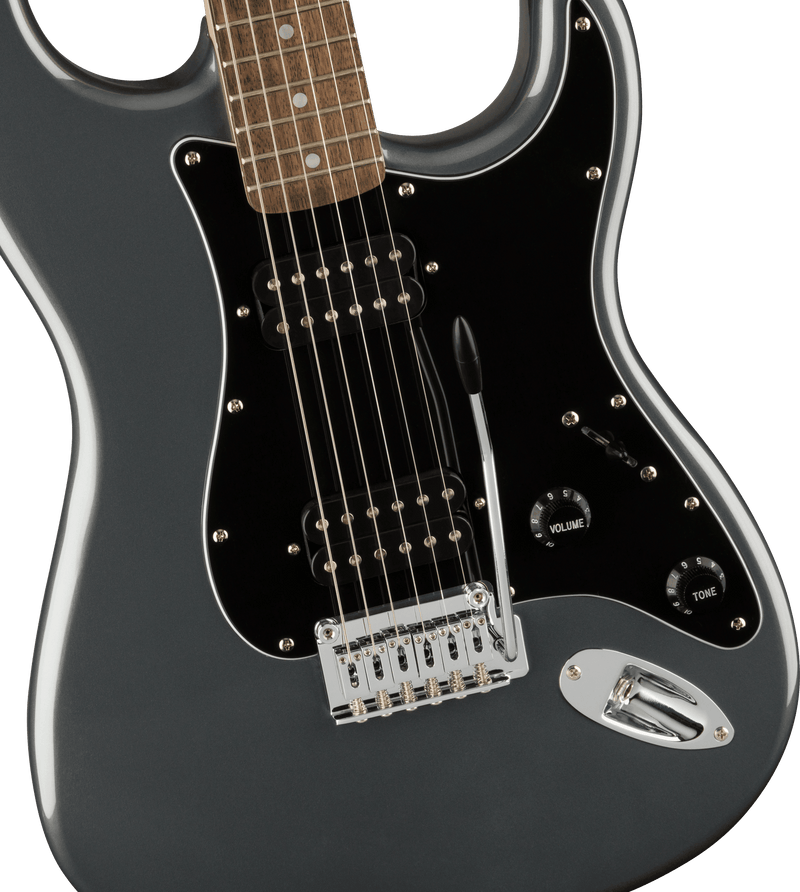 Guitarra Electrica Fender Affinity Series™ Stratocaster® HH, Laurel Fingerboard, Black Pickguard, Charcoal Frost Metallicl 0378051569 - The Music Site