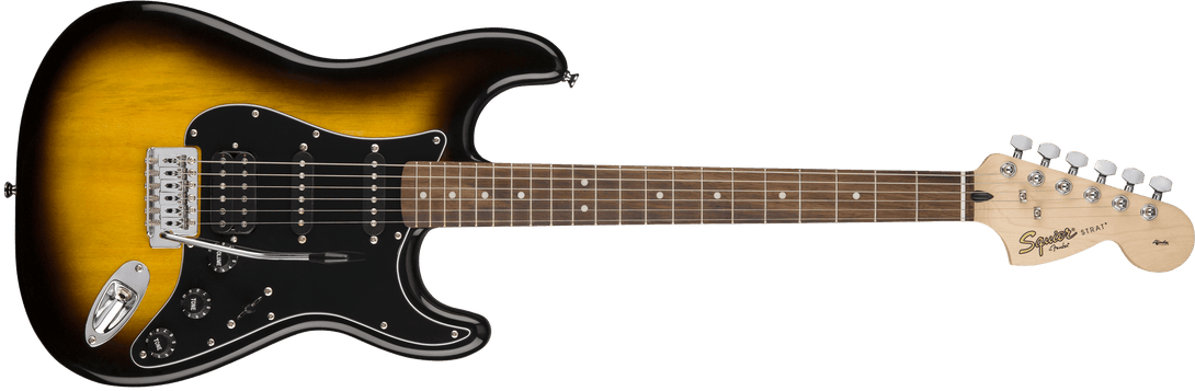 Guitarra Electrica Fender Affinity Series™ Stratocaster® HSS Pack, Laurel Fingerboard, Brown Sunburst, Gig Bag, 15G - 120V - The Music Site