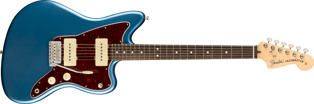Guitarra Electrica Fender American Performer Jazzmaster®, diapasón de palisandro, azul satinado Lake Placid 0115210302 - The Music Site