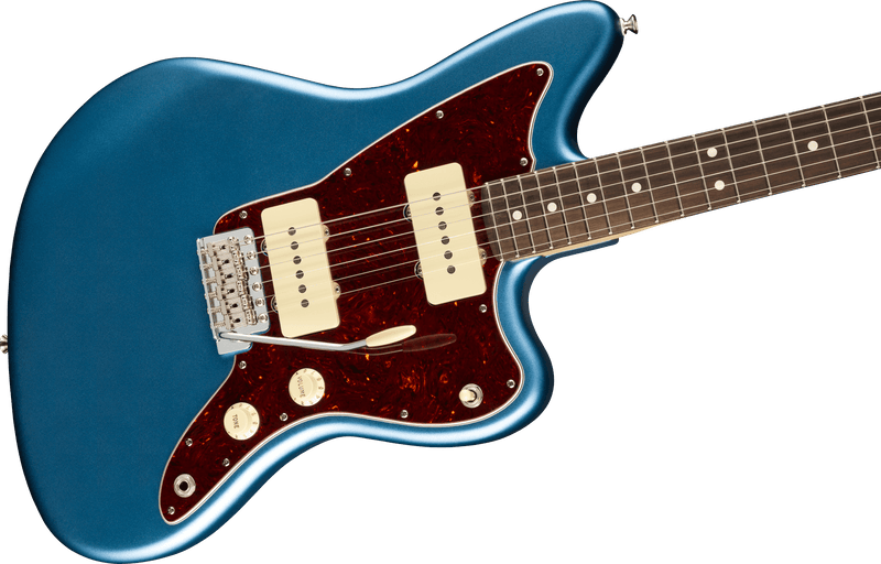 Guitarra Electrica Fender American Performer Jazzmaster®, diapasón de palisandro, azul satinado Lake Placid 0115210302 - The Music Site