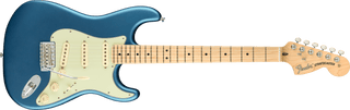 Guitarra Electrica Fender American Performer Stratocaster®, diapasón de arce, azul satinado Lake Placid 0114912302 - The Music Site