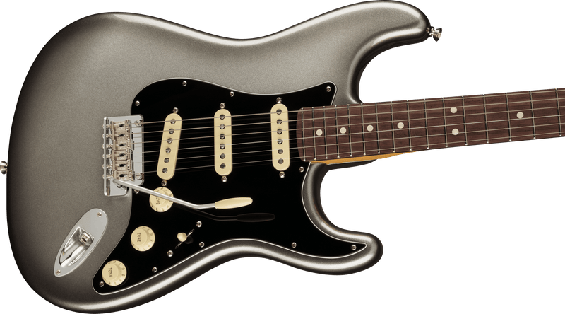 Guitarra Electrica Fender American Professional II Stratocaster®, diapasón de palisandro, mercurio 0113900755 - The Music Site