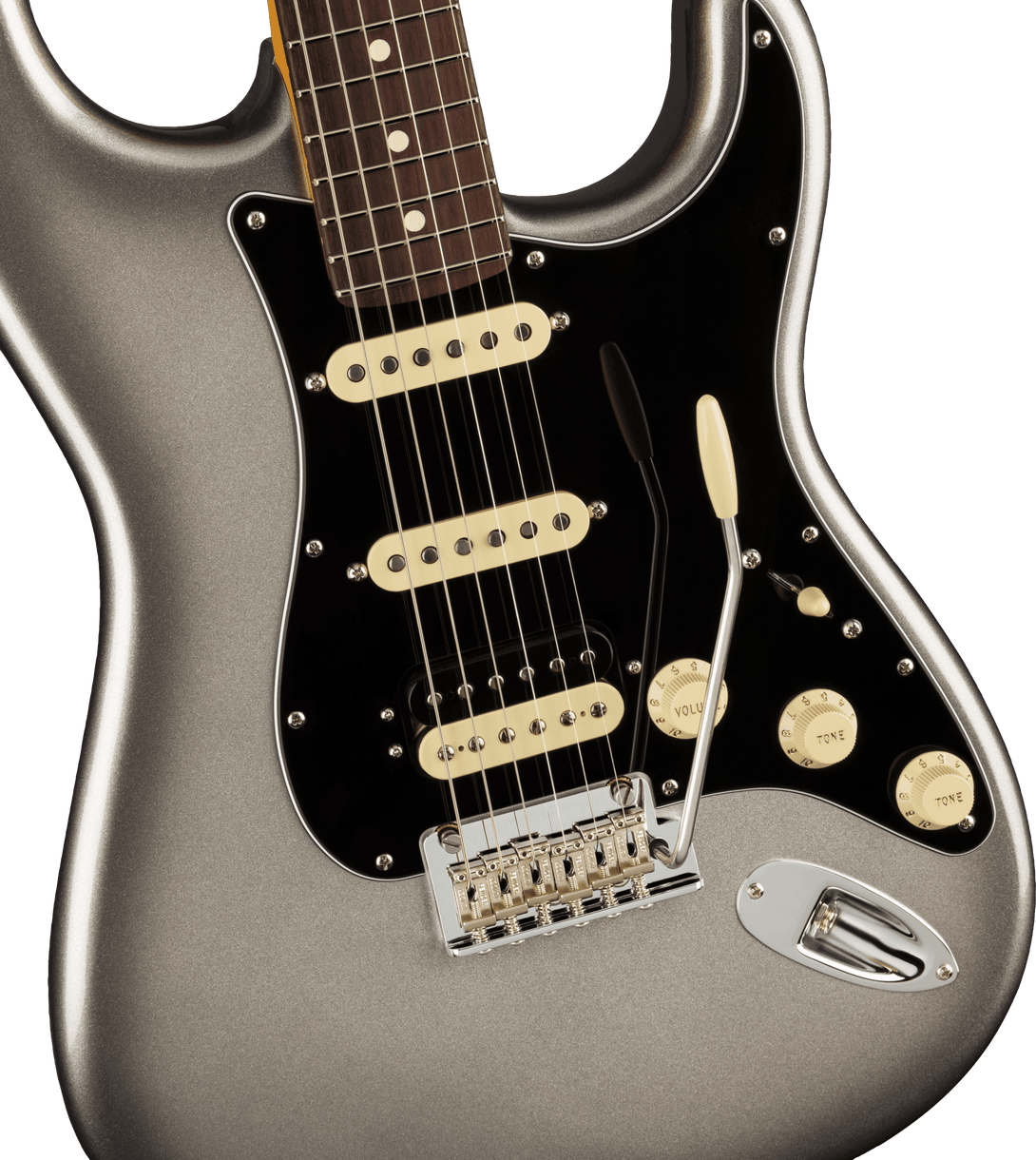 Guitarra Electrica Fender American Professional II Stratocaster® HSS, diapasón de palisandro, mercurio 0113910755 - The Music Site