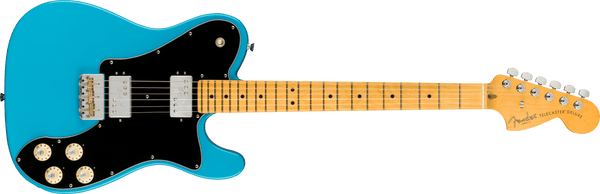 Guitarra Electrica Fender American Professional II Telecaster® Deluxe, Diapasón de arce, Azul Miami 0113962719 - The Music Site