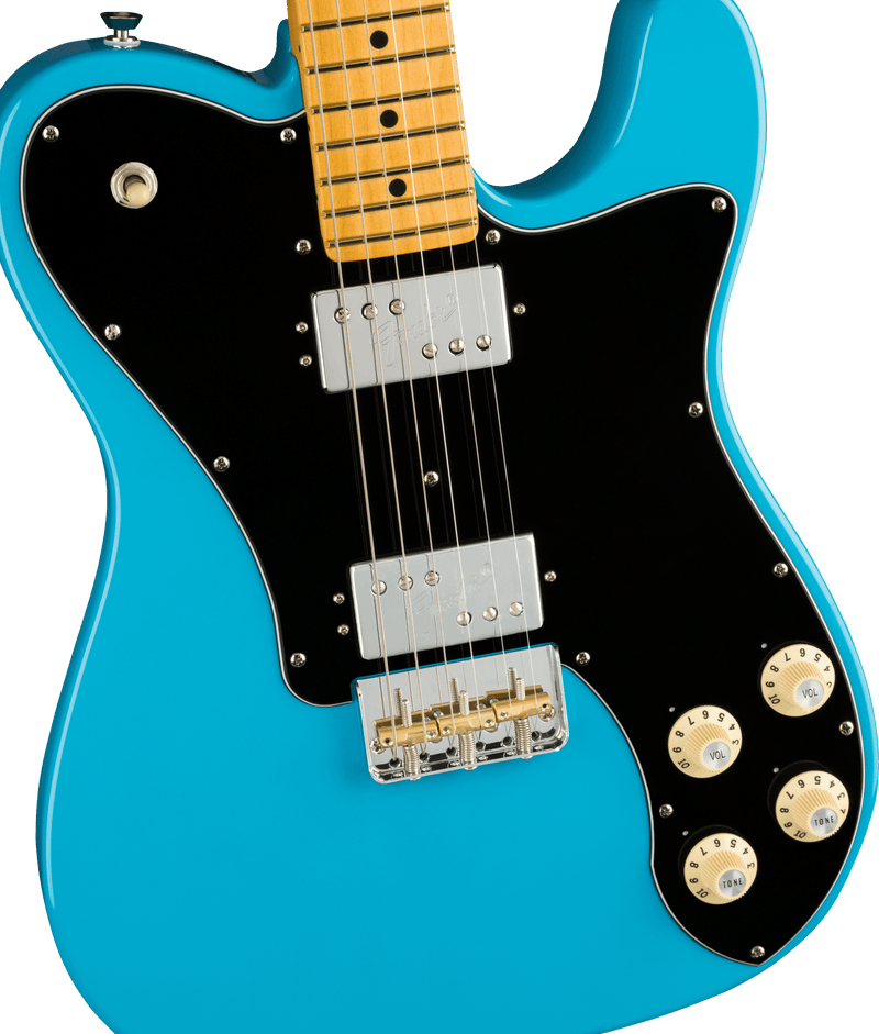 Guitarra Electrica Fender American Professional II Telecaster® Deluxe, Diapasón de arce, Azul Miami 0113962719 - The Music Site